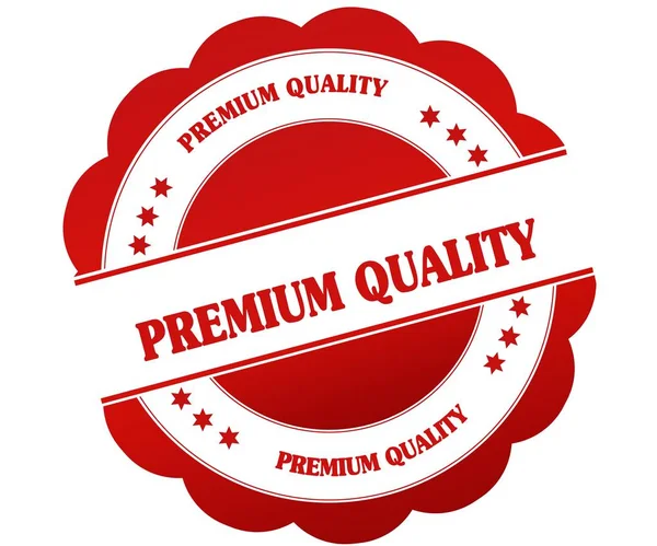 Premium kwaliteit rode ronde rubber stempel — Stockfoto