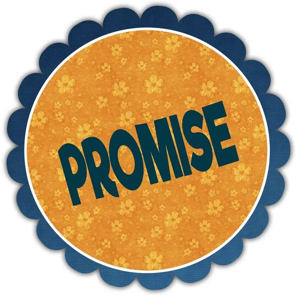 PROMISE text on flower label.