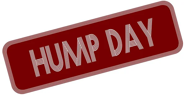 HUMP DAY en etiqueta roja . — Foto de Stock