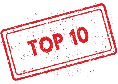 Kırmızı Top 10 lastik damgası