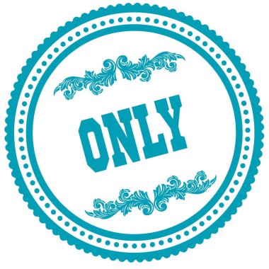 Sadece mavi yuvarlak damga.