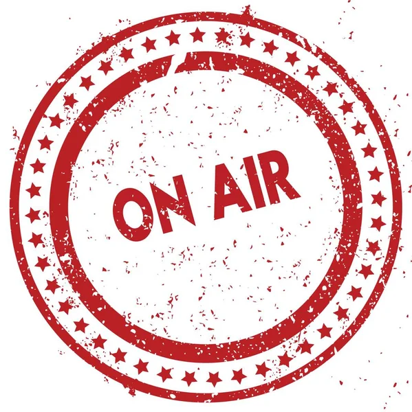 Kırmızı üzerinde hava sıkıntılı lastik damgası doku ile