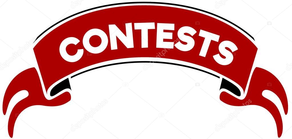 CONTESTS on red band.