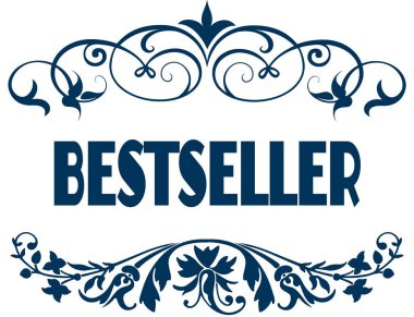 Bestseller mavi metin çerçeveleri.