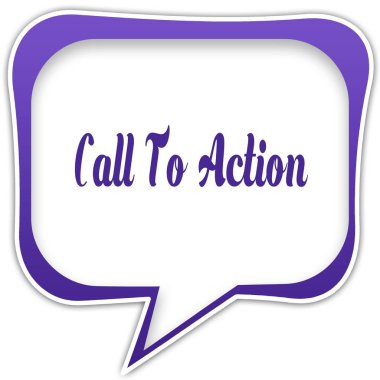 Menekşe kare konuşma balonu eylemi çağırma kısa mesaj ile