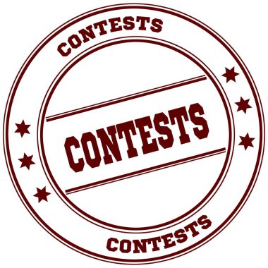 Yarışmalar basit kırmızı pul