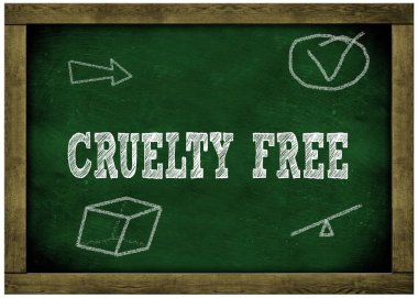 Ahşap çerçeve yeşil kara tahta zulüm ücretsiz mesaj tebeşir el yazısı ile.