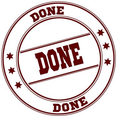 Basit kırmızı pul yapılır