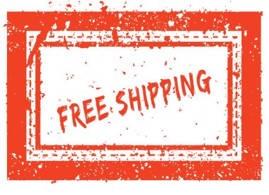 Turuncu kare çerçeve lastik damgası doku ile ücretsiz nakliye