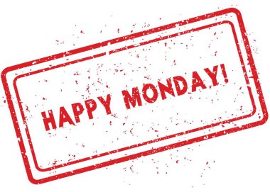 Kırmızı mutlu Pazartesi pencere boyutu