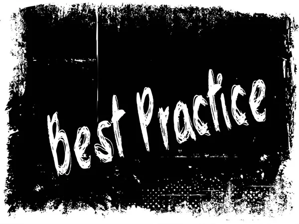 BEST PRACTICE on black grunge background. — Stock Photo, Image