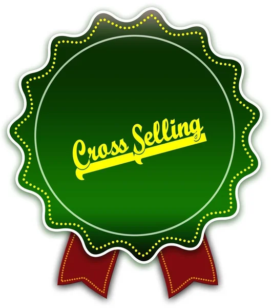 Cross säljer runda grönt band. — Stockfoto