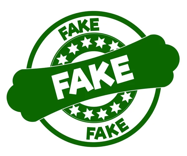 Falso timbro verde . — Foto Stock