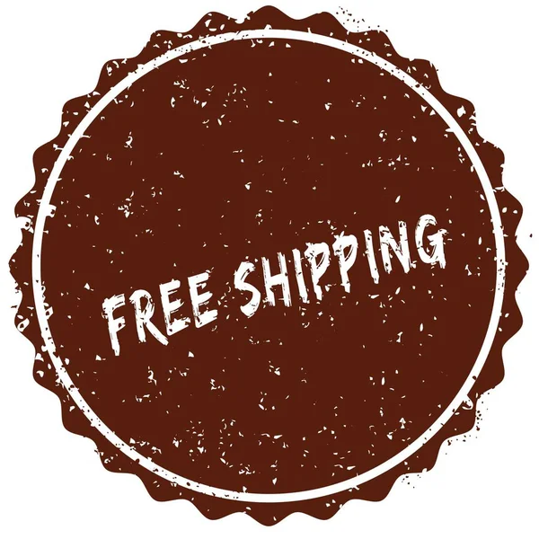 Grunge rubber stamp with the text FREE SHIPPING written inside the stamp — Stock Photo, Image