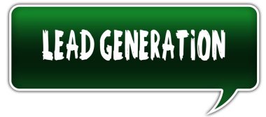 Yeşil diyalog sözcük balonu üzerinde kurşun üretimi.