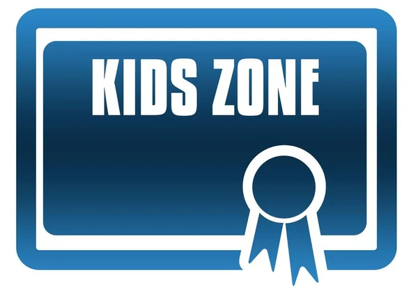 Детский голубой сертификат Зоны . — стоковое фото