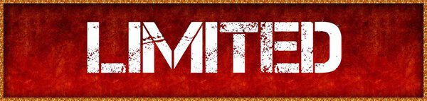 ОГРАНИЧЕНО на фоне красной гранж-доски
.