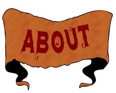 Vintage yazı tipiyle çizgi film vintage şerit üzerinde yazılı hakkında.