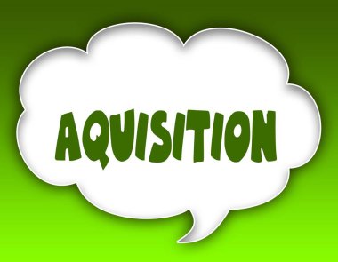 Konuşma bulut grafik rütbe Mesajı. Yeşil arka plan.