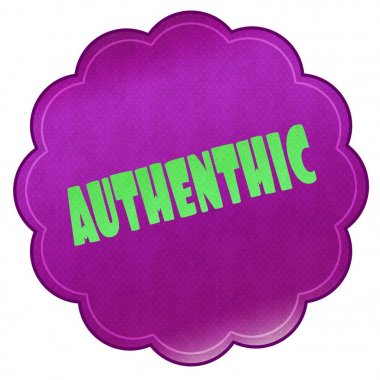 Authenthic kırmızı etiket.