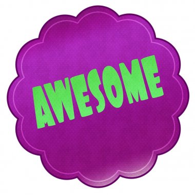 Harika kırmızı etiket.