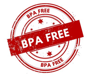 BPA Free sıkıntılı kırmızı pul.