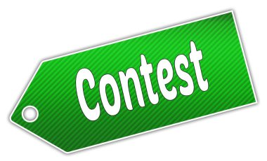 Çizgili yeşil Yarışması etiket.