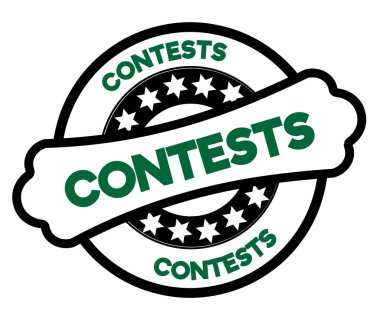 Siyah ve yeşil yarışmalar damgası.