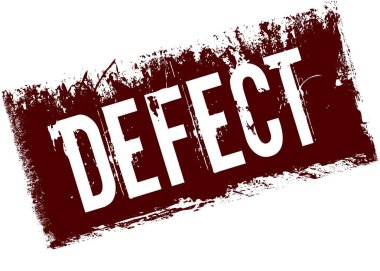 Kırmızı retro sıkıntılı arka plan üzerinde defect.