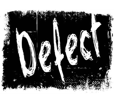 Siyah grunge özgeçmişlerine defect.