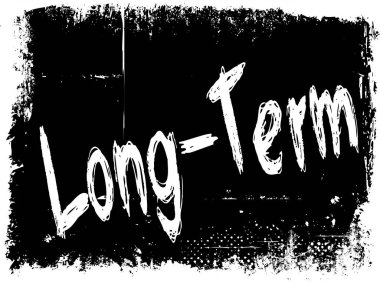 Siyah grunge arka plan üzerinde uzun vadeli.