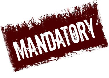 Kırmızı retro sıkıntılı arka plan üzerinde zorunlu.