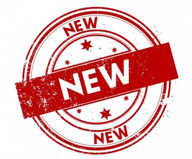 Yeni sıkıntılı kırmızı pul.