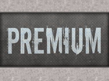 Sigorta primi metal paneli duvara boyalı.