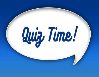 Zaman metin diyalog balon illüstrasyon üzerinde test. Mavi arka plan.