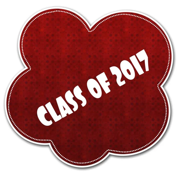 Красное облако с текстом CLASS OF 2017 . — стоковое фото