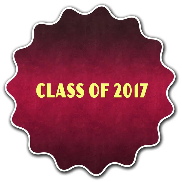Круглый значок CLASS 2017 — стоковое фото