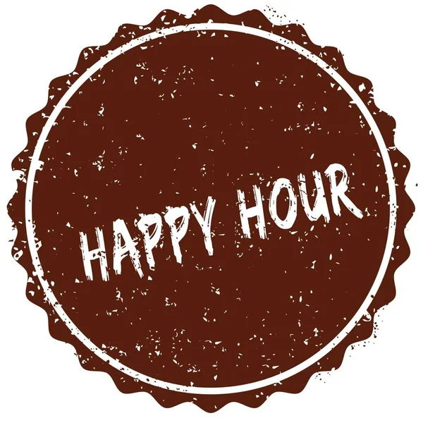 Grunge-Stempel mit dem Text Happy Hour in der Briefmarke — Stockfoto