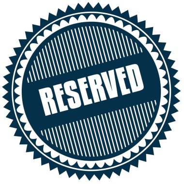 Yuvarlak saklıdır mavi etiket.