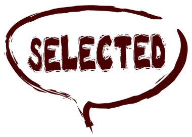 Seçili ileti ile konuşma balonu kırmızı işaret çizdi.