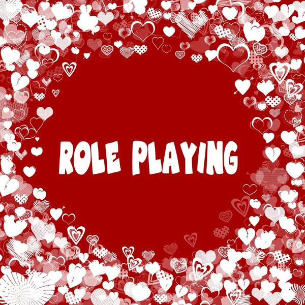 Hearts frame with ROLE PLAYING text on red background.