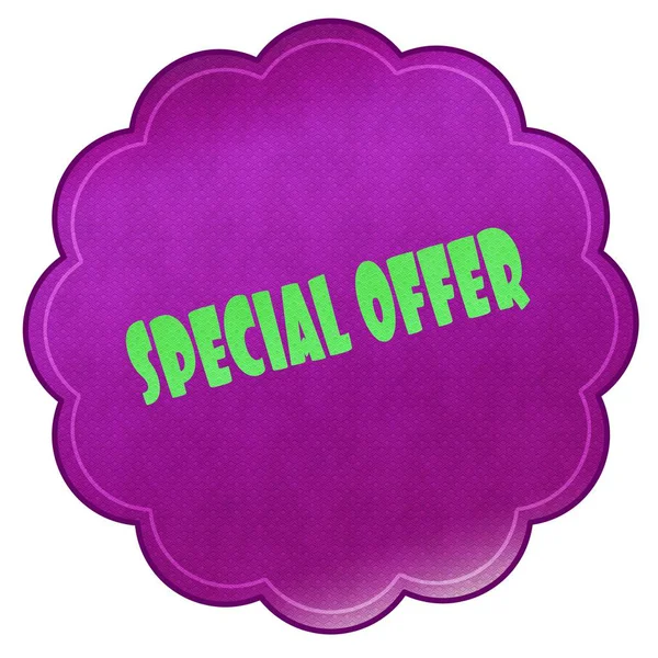 SPECIAL OFFER on magenta sticker. — Stock Photo, Image