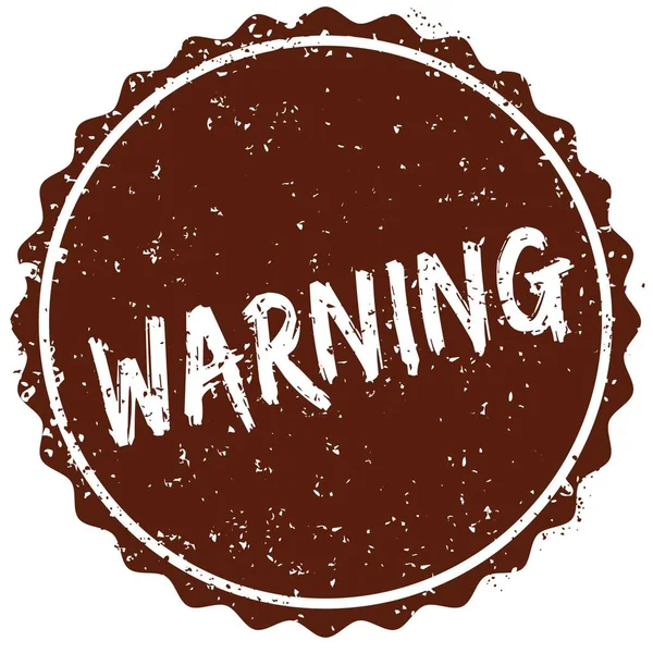 Grunge rubber stamp with the text WARNING written inside the stamp — Stock Photo, Image