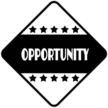 Siyah elmas şekilli etiket etiket fırsat.