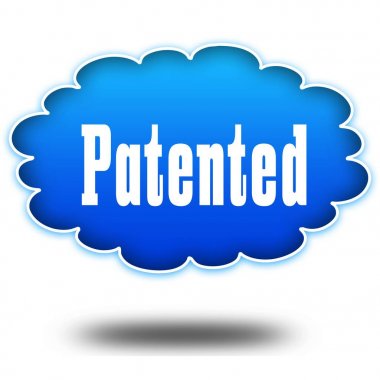 Patentli kısa mesaj sesleri vurgulama mavi bulut.