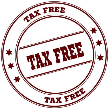 Vergi ücretsiz basit kırmızı pul