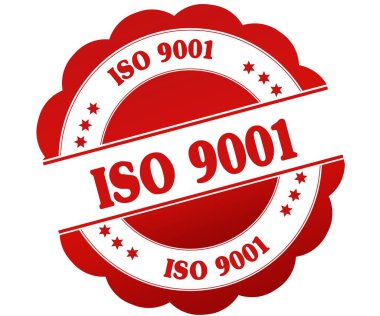 ISO 9001 kırmızı yuvarlak pencere boyutu