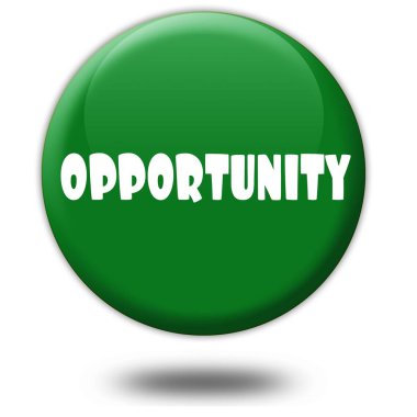 Fırsat yeşil 3d düğmesini.