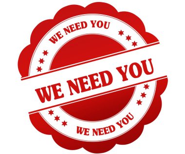 Biz lüzum sen kırmızı lastik damgası yuvarlak