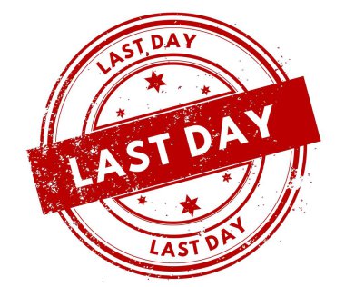 Geçen gün sıkıntılı kırmızı pul.